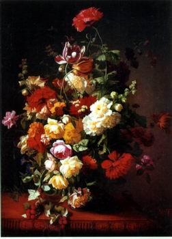 unknow artist Floral, beautiful classical still life of flowers.053 oil painting picture